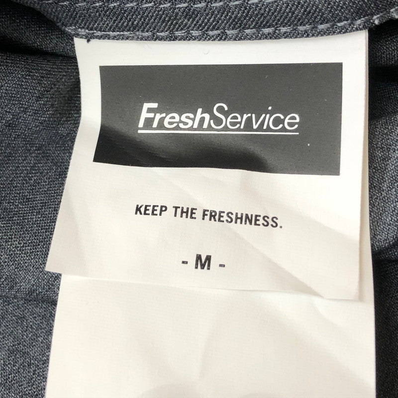【中古品】【メンズ】 FRESH SERVICE フレッシュ サービス COOLFIBER OPEN COLLAR S/S SHIRT FSC252-50025 クールファイバー オープン カラー ショートスリーブ シャツ 半袖 トップス 140-260727-sa-15-tei サイズ：M カラー：グレー 万代Net店