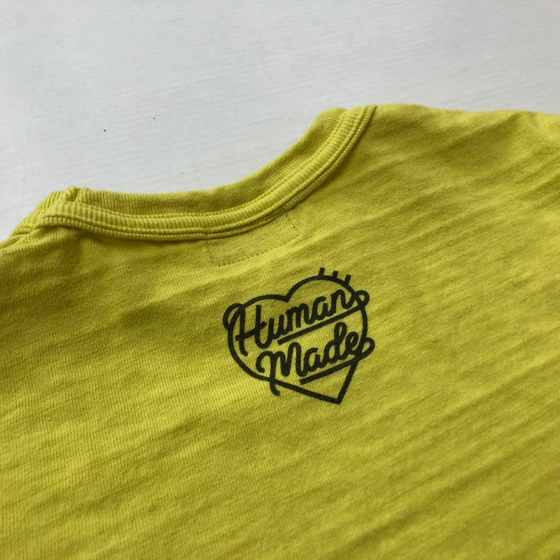 【中古品】【メンズ】 HUMANMADE ヒューマンメイド 25SS COLOR T-SHIRT HM29CS032 2025年春夏 カラー Tシャツ 半袖 トップス 142-260727-sa-20-tei サイズ：M カラー：イエロー 万代Net店