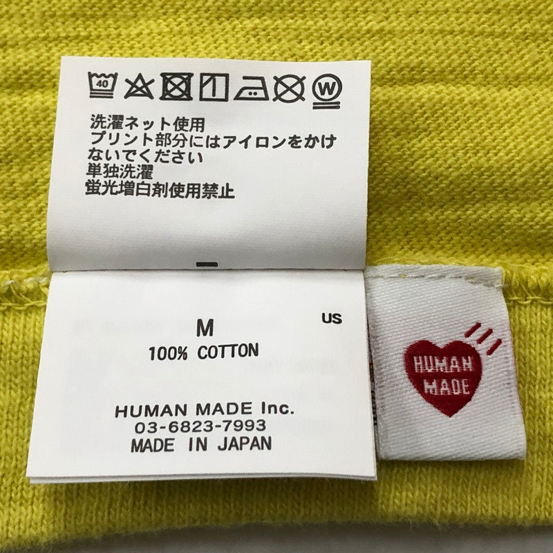 【中古品】【メンズ】 HUMANMADE ヒューマンメイド 25SS COLOR T-SHIRT HM29CS032 2025年春夏 カラー Tシャツ 半袖 トップス 142-260727-sa-20-tei サイズ：M カラー：イエロー 万代Net店