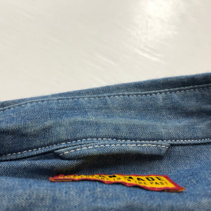 【中古品】【メンズ】 HUMANMADE ヒューマンメイド CHAMBRAY SHIRT HM29SH003 シャンブレー シャツ 長袖 トップス 142-260727-sa-17-tei サイズ：M カラー：インディゴ 万代Net店