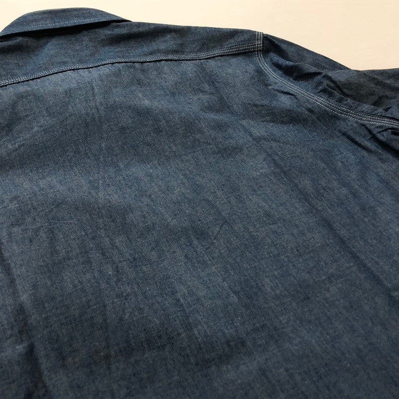 【中古品】【メンズ】 HUMANMADE ヒューマンメイド CHAMBRAY SHIRT HM29SH003 シャンブレー シャツ 長袖 トップス 142-260727-sa-17-tei サイズ：M カラー：インディゴ 万代Net店