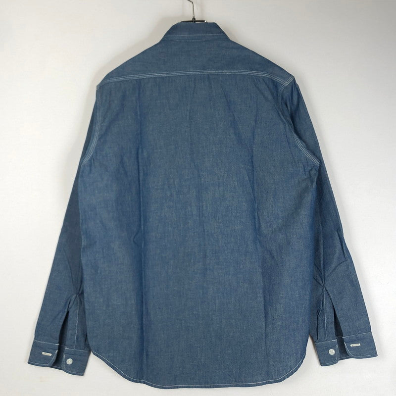 【中古品】【メンズ】 HUMANMADE ヒューマンメイド CHAMBRAY SHIRT HM29SH003 シャンブレー シャツ 長袖 トップス 142-260727-sa-17-tei サイズ：M カラー：インディゴ 万代Net店