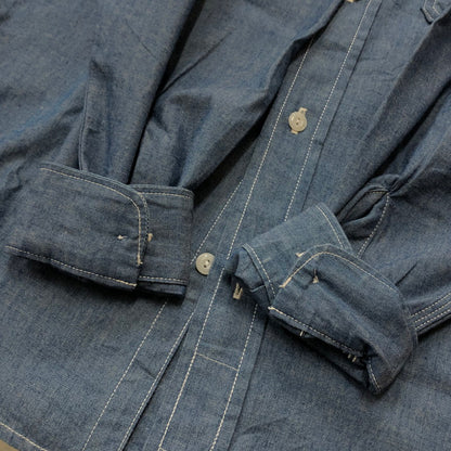 【中古品】【メンズ】 HUMANMADE ヒューマンメイド CHAMBRAY SHIRT HM29SH003 シャンブレー シャツ 長袖 トップス 142-260727-sa-17-tei サイズ：M カラー：インディゴ 万代Net店