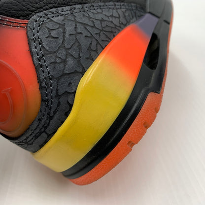 【中古品】【メンズ】 NIKE ナイキ × J BALVIN J・バルヴィン 別注 コラボ AIR JORDAN 3 RETRO SP RIO FN0344-001 エアジョーダン3 レトロ スニーカー 靴 シューズ 160-260804-ko-04-tei サイズ：26cm カラー：ブラック 万代Net店