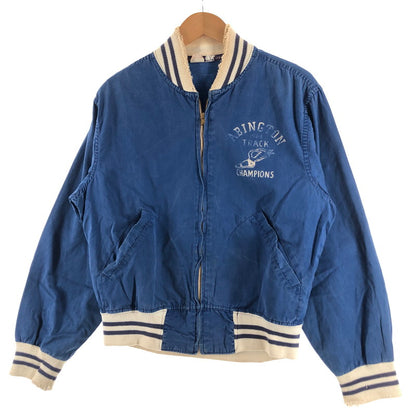 【現状渡し品】【メンズ】 CHAMPION チャンピオン 60’s VINTAGE SWING TOP 60年代 ヴィンテージ スイング トップ 長袖 アウター ランタグ 145-260727-sa-11-tei サイズ：M カラー：ブルー 万代Net店