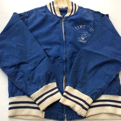 【現状渡し品】【メンズ】 CHAMPION チャンピオン 60’s VINTAGE SWING TOP 60年代 ヴィンテージ スイング トップ 長袖 アウター ランタグ 145-260727-sa-11-tei サイズ：M カラー：ブルー 万代Net店