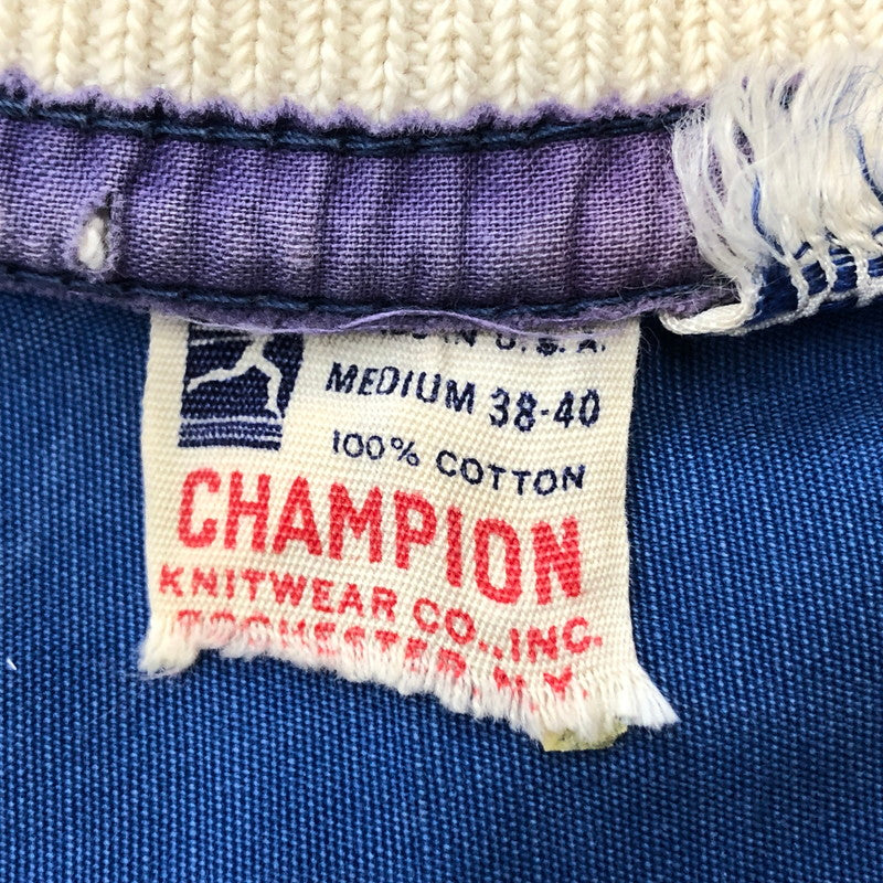 【現状渡し品】【メンズ】 CHAMPION チャンピオン 60’s VINTAGE SWING TOP 60年代 ヴィンテージ スイング トップ 長袖 アウター ランタグ 145-260727-sa-11-tei サイズ：M カラー：ブルー 万代Net店