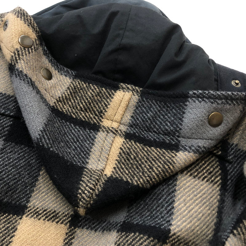 【中古品】【メンズ】 TOMORROWLAND トゥモローランド × Gloverall グローバルオール 別注コラボ DUFFLE COAT ダッフル コート アウター 141-260727-sa-05-tei サイズ：46 カラー：チェック 万代Net店