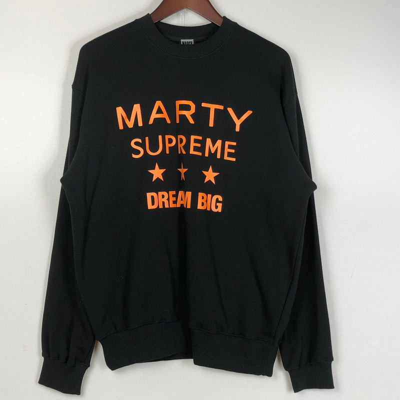 【中古品】【メンズ】 A24 エートゥエンティフォー × PARCO MARTY SUPREME パルコ マーティ シュプリーム 別注コラボ SWEAT SHIRT スウェット シャツ 長袖 トップス　 147-260727-sa-19-tei サイズ：L カラー：ブラック 万代Net店