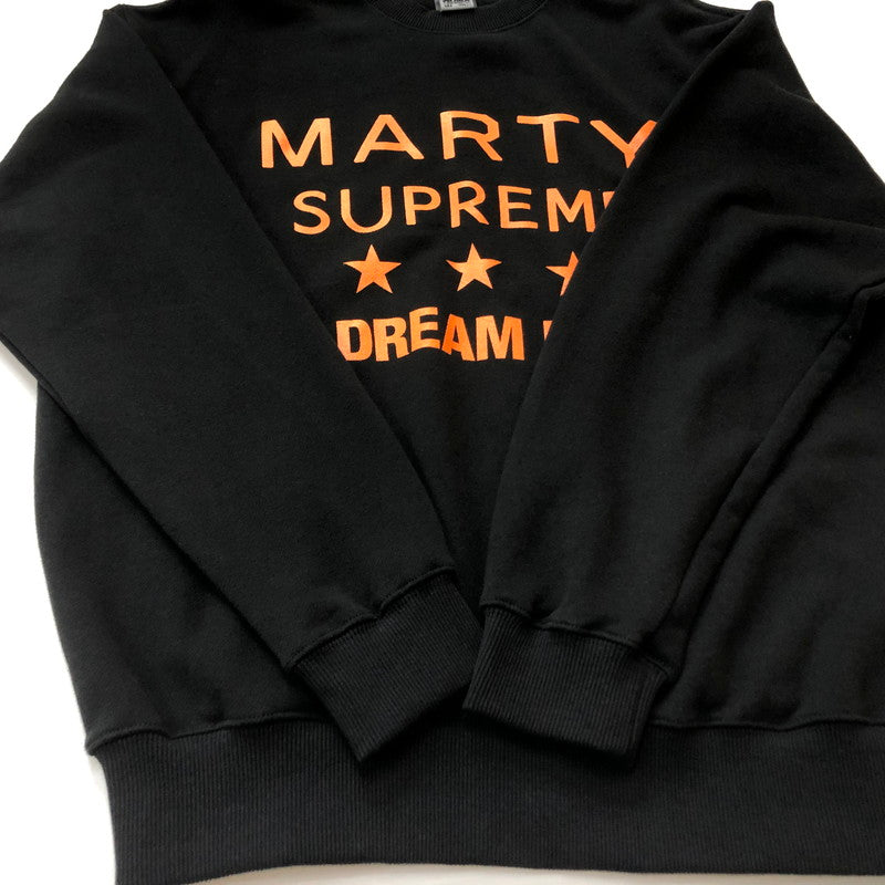 【中古品】【メンズ】 A24 エートゥエンティフォー × PARCO MARTY SUPREME パルコ マーティ シュプリーム 別注コラボ SWEAT SHIRT スウェット シャツ 長袖 トップス　 147-260727-sa-19-tei サイズ：L カラー：ブラック 万代Net店