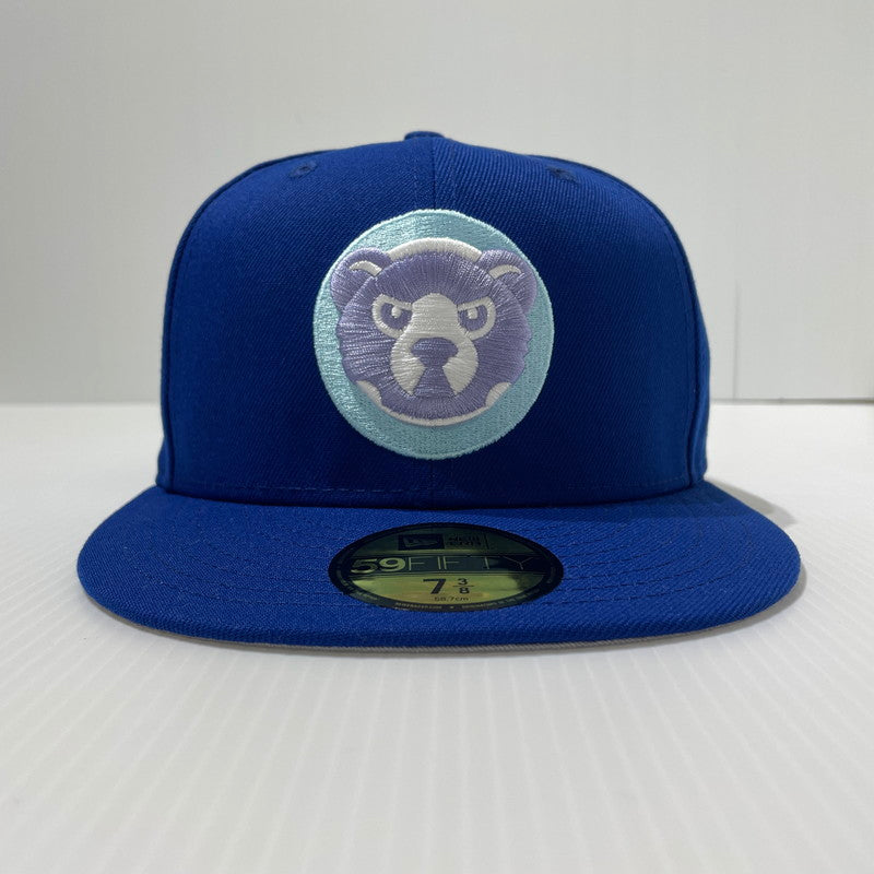 【中古品】【メンズ】 NEW ERA ニューエラ 59FIFTY CHICAGO CUBS ANGRY BEAR CUSTOM CAP シカゴ・カブス アングリーベア カスタム キャップ 帽子 185-260806-yo-20-tei サイズ：58.7cm　7 3/8 カラー：ブルー 万代Net店