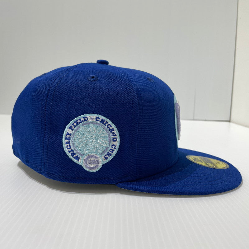【中古品】【メンズ】 NEW ERA ニューエラ 59FIFTY CHICAGO CUBS ANGRY BEAR CUSTOM CAP シカゴ・カブス アングリーベア カスタム キャップ 帽子 185-260806-yo-20-tei サイズ：58.7cm　7 3/8 カラー：ブルー 万代Net店