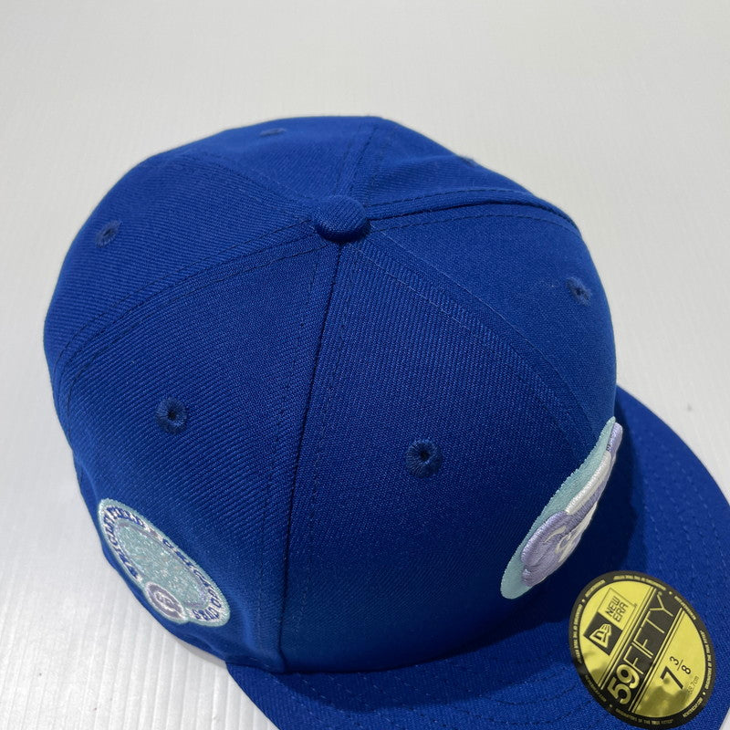 【中古品】【メンズ】 NEW ERA ニューエラ 59FIFTY CHICAGO CUBS ANGRY BEAR CUSTOM CAP シカゴ・カブス アングリーベア カスタム キャップ 帽子 185-260806-yo-20-tei サイズ：58.7cm　7 3/8 カラー：ブルー 万代Net店