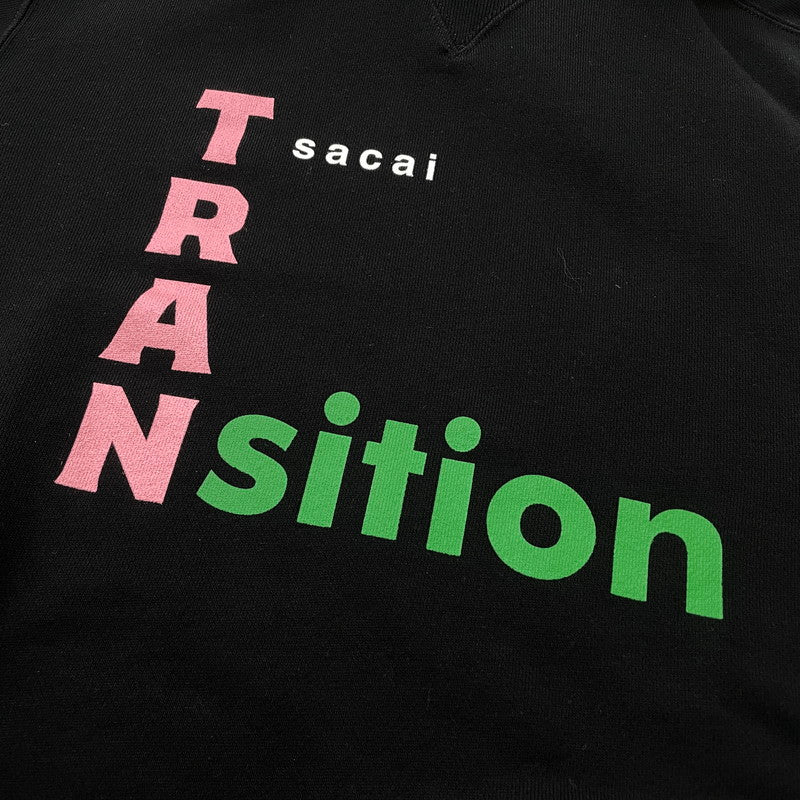 【中古品】【メンズ】 SACAI サカイ 21AW TRANsition Hoodie 21-0290S 2021年秋冬 トランジション フーディ 長袖 トップス プルーオーバーパーカー 140-260728-sa-07-tei サイズ：2 カラー：ブラック 万代Net店
