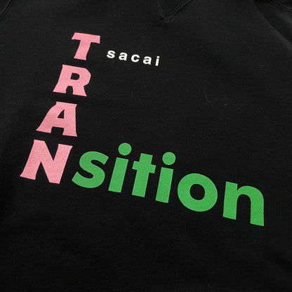 【中古品】【メンズ】 SACAI サカイ 21AW TRANsition Hoodie 21-0290S 2021年秋冬 トランジション フーディ 長袖 トップス プルーオーバーパーカー 140-260728-sa-07-tei サイズ：2 カラー：ブラック 万代Net店