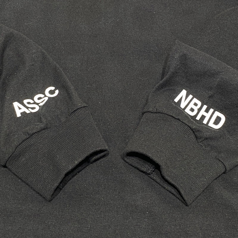 【中古品】【メンズ】 ANTI SOCIAL SOCIAL CLUB × NEIGHBORHOOD アンチソーシャル ネイバーフッド ASSC. TURBO C-TEE ロンT 142-260822-nm-36-tei サイズ：M カラー：ブラック 万代Net店