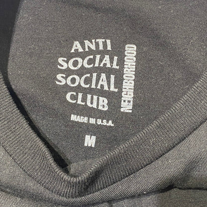 【中古品】【メンズ】 ANTI SOCIAL SOCIAL CLUB × NEIGHBORHOOD アンチソーシャル ネイバーフッド ASSC. TURBO C-TEE ロンT 142-260822-nm-36-tei サイズ：M カラー：ブラック 万代Net店