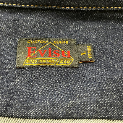 【中古品】【メンズ】 EVISU エビス 23SS COTTON DENIM SHIRT 2EAHTM1SL112XXDN 2023年 コットン デニム シャツ 長袖 トップス 145-260728-sa-05-tei サイズ：L カラー：インディゴ 万代Net店