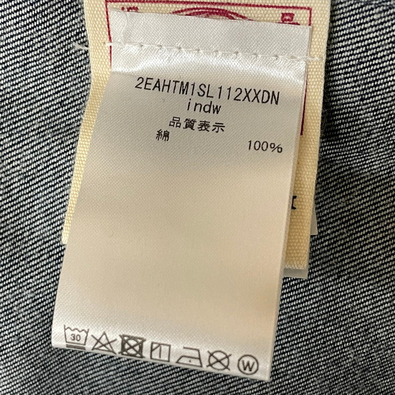 【中古品】【メンズ】 EVISU エビス 23SS COTTON DENIM SHIRT 2EAHTM1SL112XXDN 2023年 コットン デニム シャツ 長袖 トップス 145-260728-sa-05-tei サイズ：L カラー：インディゴ 万代Net店