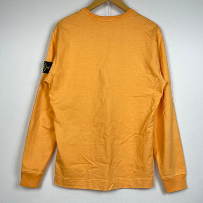 【中古品】【メンズ】 STONEISLAND ストーンアイラアンド HEAVYWEIGHT L/S TEE 731564450 ヘビーウェイト ロングスリーブ Tシャツ 半袖 トップス 141-260728-sa-08-tei サイズ：S カラー：オレンジ 万代Net店