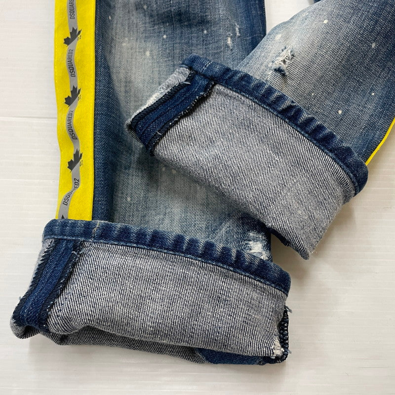 【現状渡し品】【メンズ】 DSQUARED2 ディースクエアード SKATE JEAN S74LB845 スケーター ジーンズ ボトムス 152-260728-sa-03-tei サイズ：44 カラー：インディゴ 万代Net店
