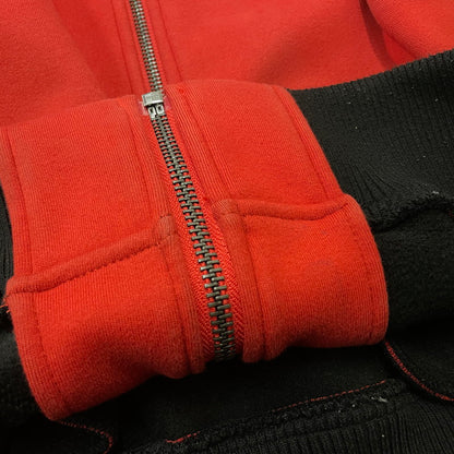 【現状渡し品】【メンズ】 VANSON バンソン SWEAT MA1 スウェット エムエーワン ジャケット アウター 145-260728-sa-04-tei サイズ：XL カラー：レッド 万代Net店