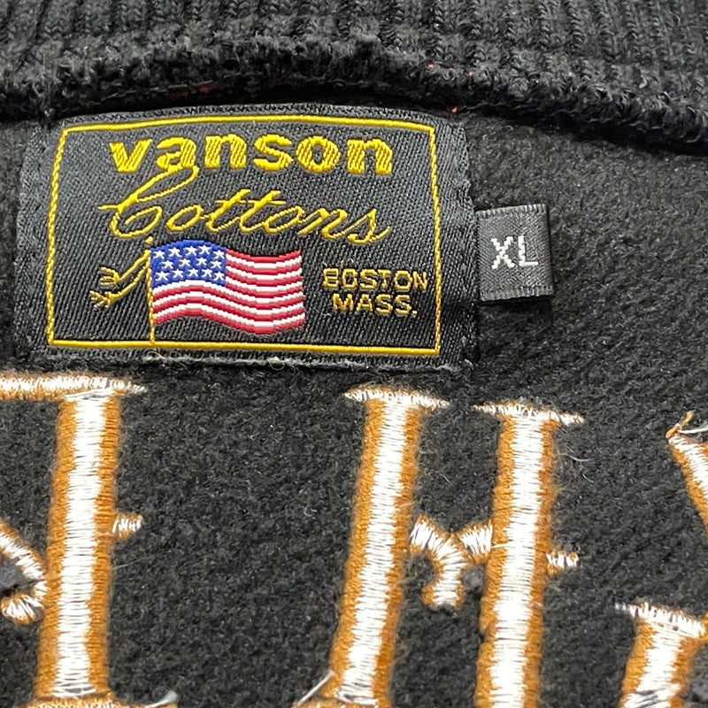 【現状渡し品】【メンズ】 VANSON バンソン SWEAT MA1 スウェット エムエーワン ジャケット アウター 145-260728-sa-04-tei サイズ：XL カラー：レッド 万代Net店