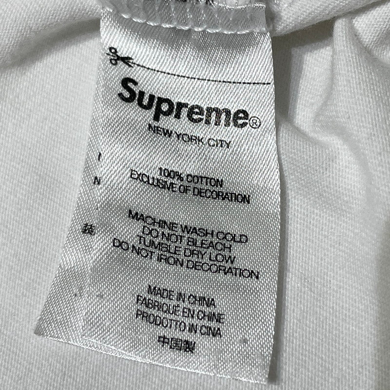 【現状渡し品】【メンズ】 SUPREME シュプリーム 22SS OLD ENGLISH GLOW S/S TEE 2022年春夏 オールド イングリッシュ ショートスリーブ Tシャツ 半袖 トップス 149-260728-sa-10-tei サイズ：L カラー：ホワイト 万代Net店