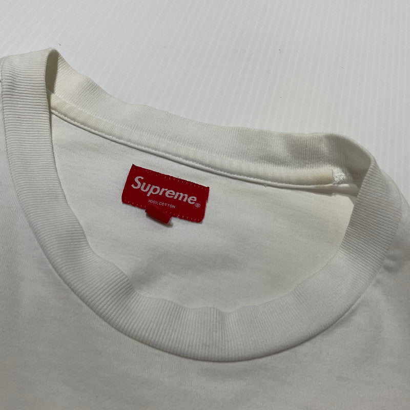 【現状渡し品】【メンズ】 SUPREME シュプリーム 22SS OLD ENGLISH GLOW S/S TEE 2022年春夏 オールド イングリッシュ ショートスリーブ Tシャツ 半袖 トップス 149-260728-sa-10-tei サイズ：L カラー：ホワイト 万代Net店