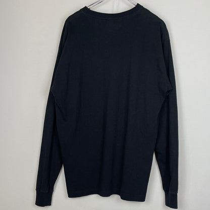 【中古品】【メンズ】 HUF ハフ GRAPHIC LOGO L/S TEE グラフィック ロゴ ロングスリーブ Tシャツ 長袖 トップス 142-260804-sa-11-tei サイズ：L カラー：ブラック 万代Net店