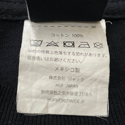 【中古品】【メンズ】 HUF ハフ GRAPHIC LOGO L/S TEE グラフィック ロゴ ロングスリーブ Tシャツ 長袖 トップス 142-260804-sa-11-tei サイズ：L カラー：ブラック 万代Net店