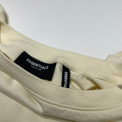 【現状渡し品】【メンズ】 ESSENTIALS エッセンシャルズ BACK PRINT LOGO S/S TEE バックプリント ロゴ ショートスリーブ Tシャツ 半袖 トップス 142-260728-sa-09-tei サイズ：XS カラー：ベージュ 万代Net店