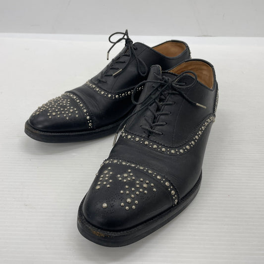 【中古品】【メンズ】 UNIFORM EXPERIMENT ユニフォームエクスペリメント STRIGHT TIP STUDS SHOES 130130-3 ストレートチップ スタッズ シューズ 靴 レザーシューズ 164-261014-yo-27-teih サイズ：8 1/2 カラー：ブラック 万代Net店