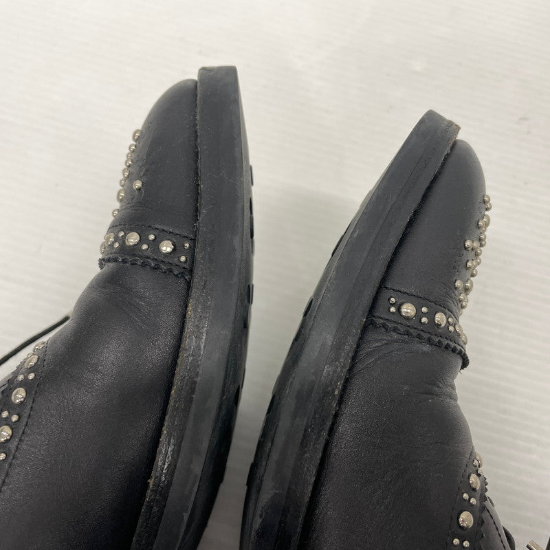 【中古品】【メンズ】 UNIFORM EXPERIMENT ユニフォームエクスペリメント STRIGHT TIP STUDS SHOES 130130-3 ストレートチップ スタッズ シューズ 靴 レザーシューズ 164-261014-yo-27-teih サイズ：8 1/2 カラー：ブラック 万代Net店