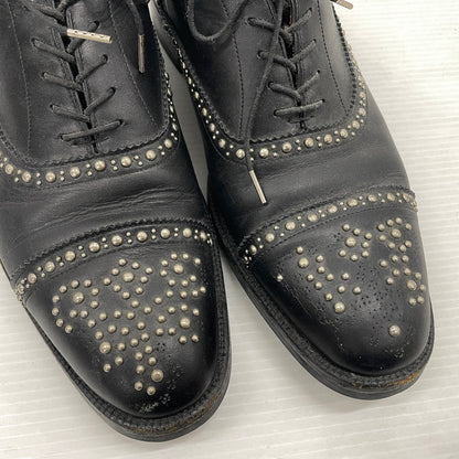 【中古品】【メンズ】 UNIFORM EXPERIMENT ユニフォームエクスペリメント STRIGHT TIP STUDS SHOES 130130-3 ストレートチップ スタッズ シューズ 靴 レザーシューズ 164-261014-yo-27-teih サイズ：8 1/2 カラー：ブラック 万代Net店
