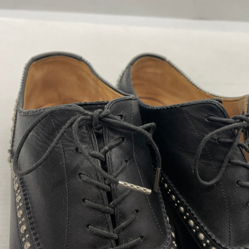 【中古品】【メンズ】 UNIFORM EXPERIMENT ユニフォームエクスペリメント STRIGHT TIP STUDS SHOES 130130-3 ストレートチップ スタッズ シューズ 靴 レザーシューズ 164-261014-yo-27-teih サイズ：8 1/2 カラー：ブラック 万代Net店