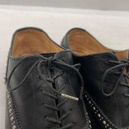 【中古品】【メンズ】 UNIFORM EXPERIMENT ユニフォームエクスペリメント STRIGHT TIP STUDS SHOES 130130-3 ストレートチップ スタッズ シューズ 靴 レザーシューズ 164-261014-yo-27-teih サイズ：8 1/2 カラー：ブラック 万代Net店