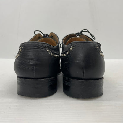 【中古品】【メンズ】 UNIFORM EXPERIMENT ユニフォームエクスペリメント STRIGHT TIP STUDS SHOES 130130-3 ストレートチップ スタッズ シューズ 靴 レザーシューズ 164-261014-yo-27-teih サイズ：8 1/2 カラー：ブラック 万代Net店