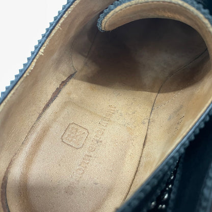 【中古品】【メンズ】 UNIFORM EXPERIMENT ユニフォームエクスペリメント STRIGHT TIP STUDS SHOES 130130-3 ストレートチップ スタッズ シューズ 靴 レザーシューズ 164-261014-yo-27-teih サイズ：8 1/2 カラー：ブラック 万代Net店