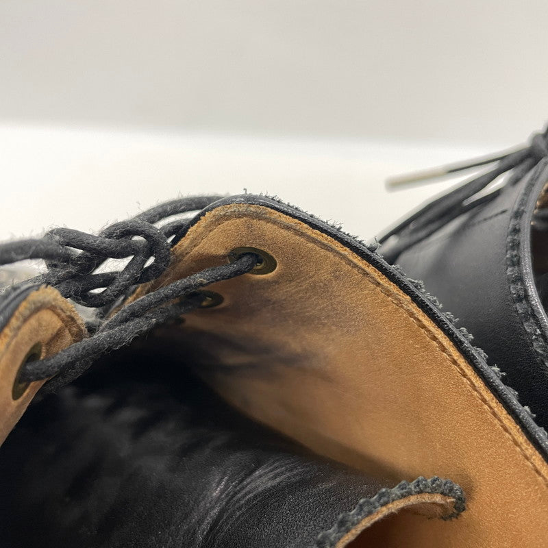 【中古品】【メンズ】 UNIFORM EXPERIMENT ユニフォームエクスペリメント STRIGHT TIP STUDS SHOES 130130-3 ストレートチップ スタッズ シューズ 靴 レザーシューズ 164-261014-yo-27-teih サイズ：8 1/2 カラー：ブラック 万代Net店