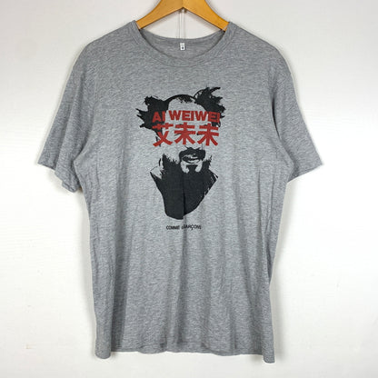 【中古品】【メンズ】 COMME des GARCONS コムデギャルソン AI WEIWEI S/S TEE アイ ウェイウェイ ショートスリーブ Tシャツ 半袖 トップス 140-260808-ko-10-tei サイズ：M カラー：グレー 万代Net店