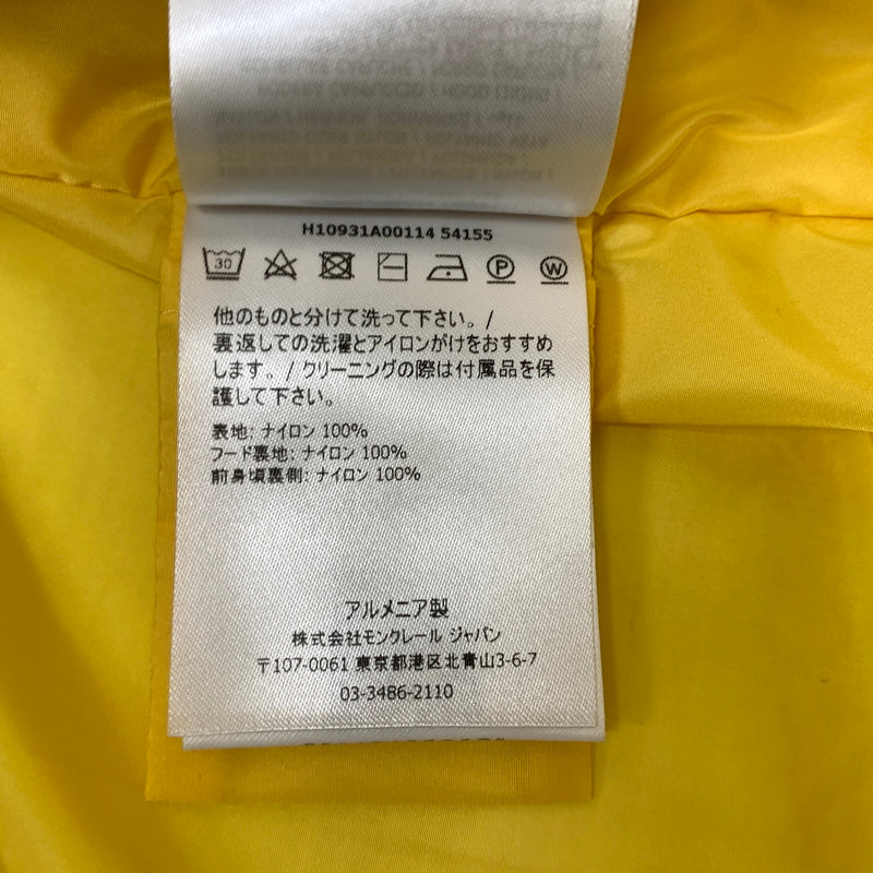【中古品】【メンズ】 MONCLER CECILE NYLON ZIP UP HOODY H10931A00114 54155 ナイロン ジップ アップ フーディ 168-260730-sa-06-tei サイズ：2 カラー：イエロー 万代Net店