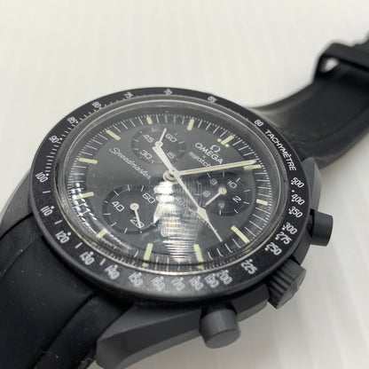 【現状渡し品】【メンズ】 SWATCH スウォッチ × OMEGA オメガ 別注 コラボ MOONSWATCH MISSION TO MERCURY S033A100 ムーンスウォッチ ミッション トゥ マーキュリー 腕時計 197-260801-ko-06-tei カラー：グレーブラック 万代Net店