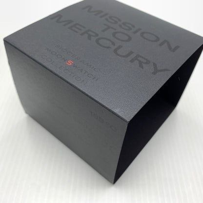 【現状渡し品】【メンズ】 SWATCH スウォッチ × OMEGA オメガ 別注 コラボ MOONSWATCH MISSION TO MERCURY S033A100 ムーンスウォッチ ミッション トゥ マーキュリー 腕時計 197-260801-ko-06-tei カラー：グレーブラック 万代Net店
