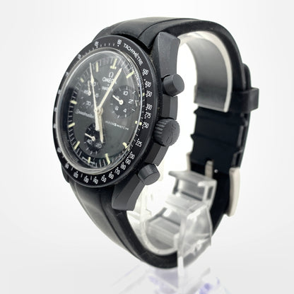 【現状渡し品】【メンズ】 SWATCH スウォッチ × OMEGA オメガ 別注 コラボ MOONSWATCH MISSION TO MERCURY S033A100 ムーンスウォッチ ミッション トゥ マーキュリー 腕時計 197-260801-ko-06-tei カラー：グレーブラック 万代Net店