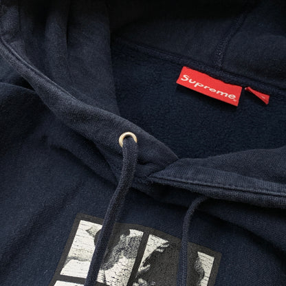 【中古品】【メンズ】 SUPREME シュプリーム 16AW SUMO HOODED SWEAT SHIRT 2016年秋冬 スモ フーディ スウェット シャツ 長袖 トップス プルオーバーパーカー 149-260730-sa-09-tei サイズ：XL カラー：ネイビー 万代Net店