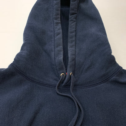 【中古品】【メンズ】 SUPREME シュプリーム 16AW SUMO HOODED SWEAT SHIRT 2016年秋冬 スモ フーディ スウェット シャツ 長袖 トップス プルオーバーパーカー 149-260730-sa-09-tei サイズ：XL カラー：ネイビー 万代Net店