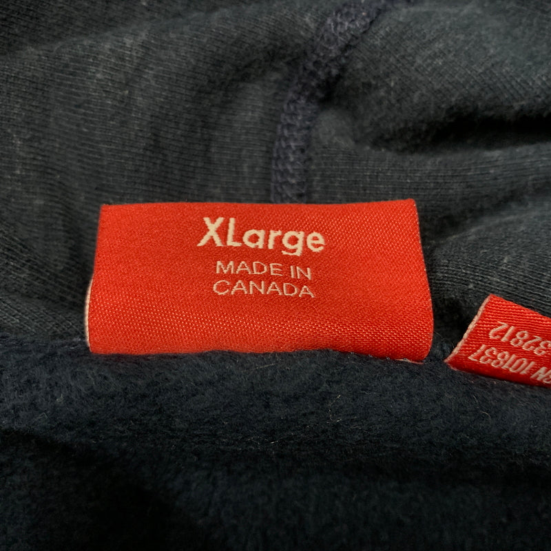 【中古品】【メンズ】 SUPREME シュプリーム 16AW SUMO HOODED SWEAT SHIRT 2016年秋冬 スモ フーディ スウェット シャツ 長袖 トップス プルオーバーパーカー 149-260730-sa-09-tei サイズ：XL カラー：ネイビー 万代Net店