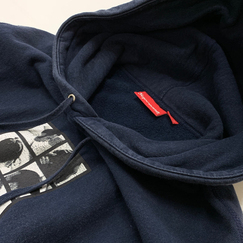 【中古品】【メンズ】 SUPREME シュプリーム 16AW SUMO HOODED SWEAT SHIRT 2016年秋冬 スモ フーディ スウェット シャツ 長袖 トップス プルオーバーパーカー 149-260730-sa-09-tei サイズ：XL カラー：ネイビー 万代Net店