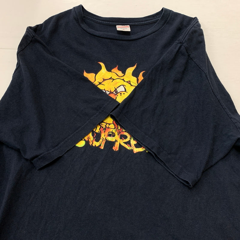 【中古品】【メンズ】 SUPREME シュプリーム 20FW SUN TEE 2020年秋冬 サン Tシャツ 半袖 トップス 太陽 149-260730-sa-15-tei サイズ：XL カラー：ブラック 万代Net店
